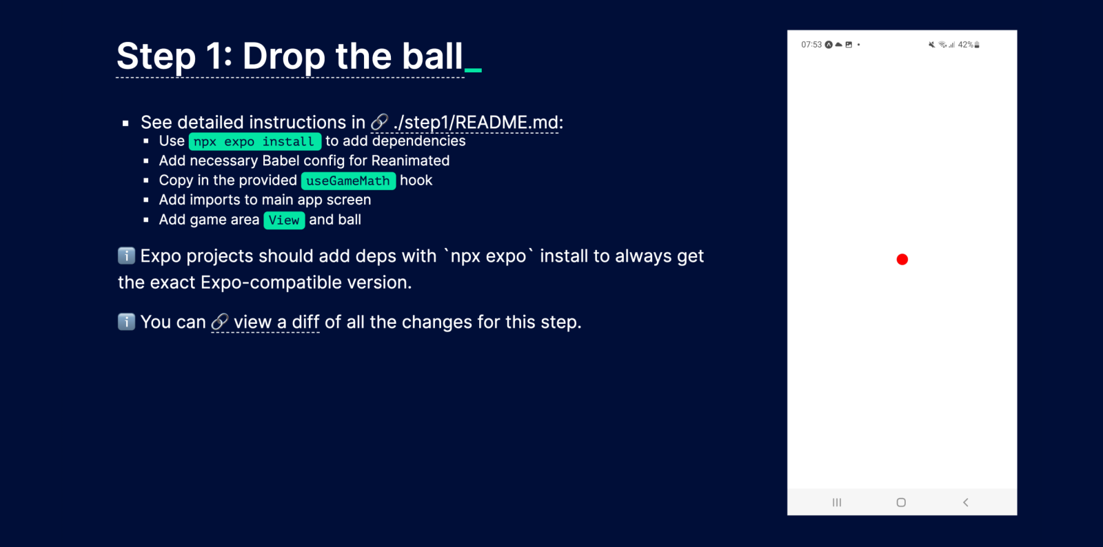 An example of an excercise from one of Nearform's Open Source workshops.