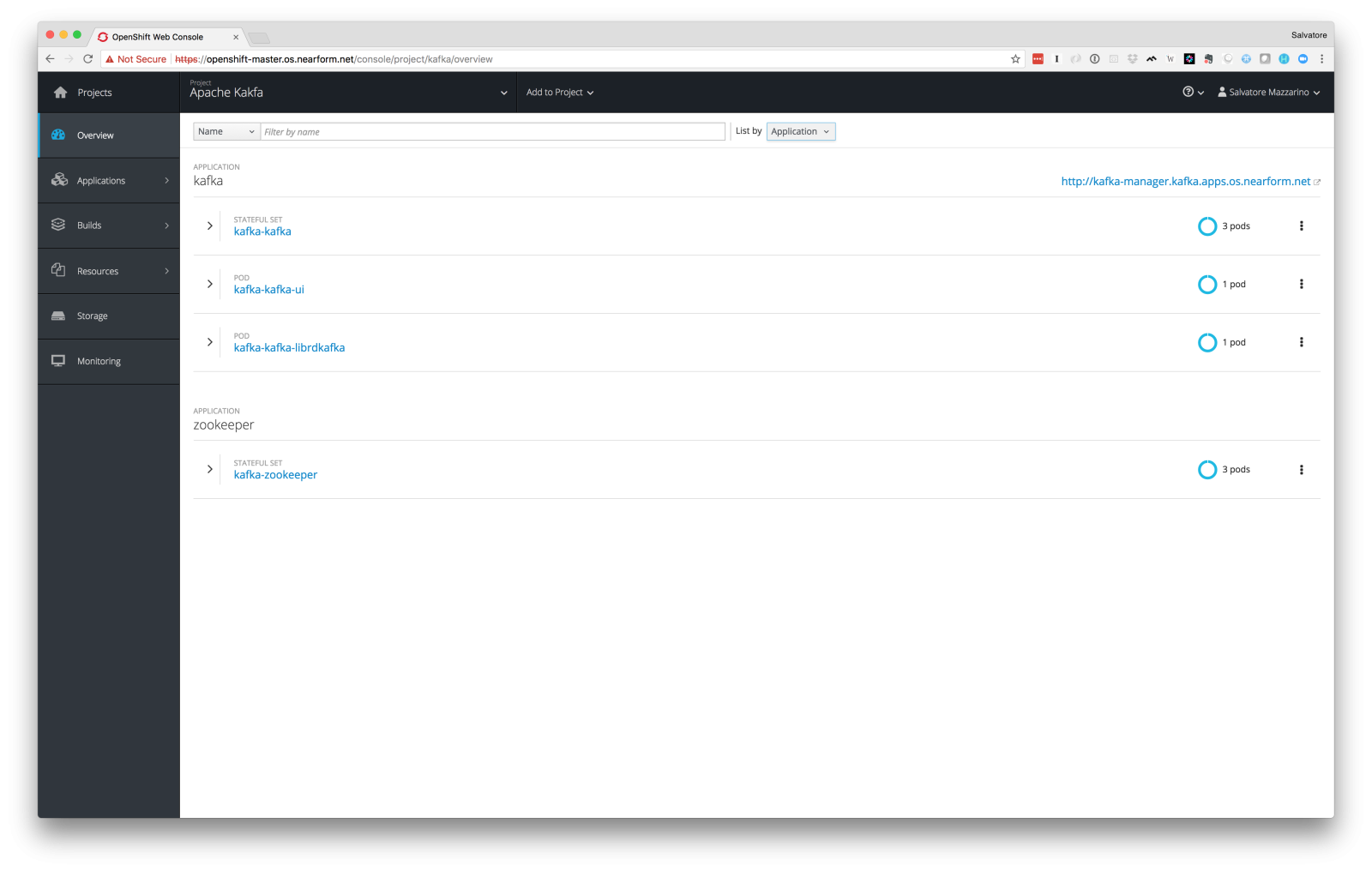 OpenShift Apache Kafka